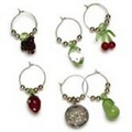 Bon Appetit Wine Charm Set (Set of 6)